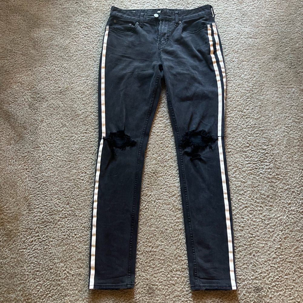 Stacked skinny jeans